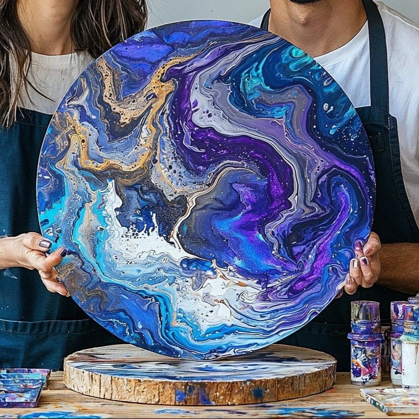 大型たらし込みアート – アートアンドカフェ