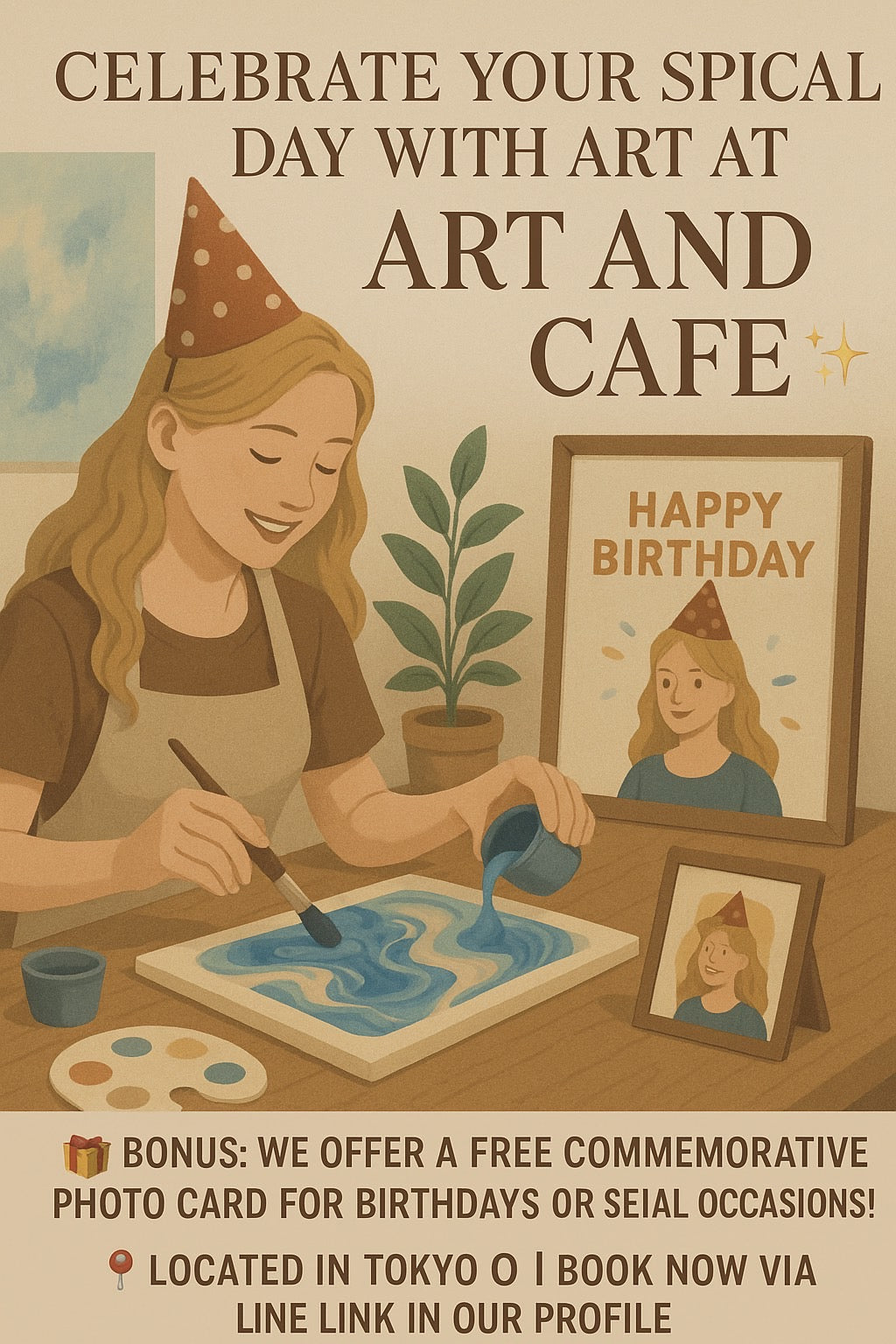 🎉 アートアンドカフェ － 記念日・誕生日・外国人観光客におすすめ！