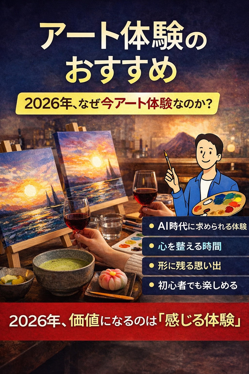 アート体験のおすすめ  2026年は、なぜ「アート体験」が選ばれる年になるのか？