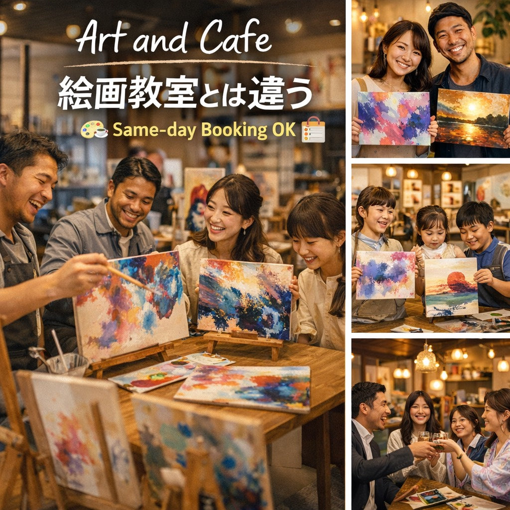 アートアンドカフェとは  絵画教室とは違う「体験型・現代アート×カフェ」という新しい選択肢