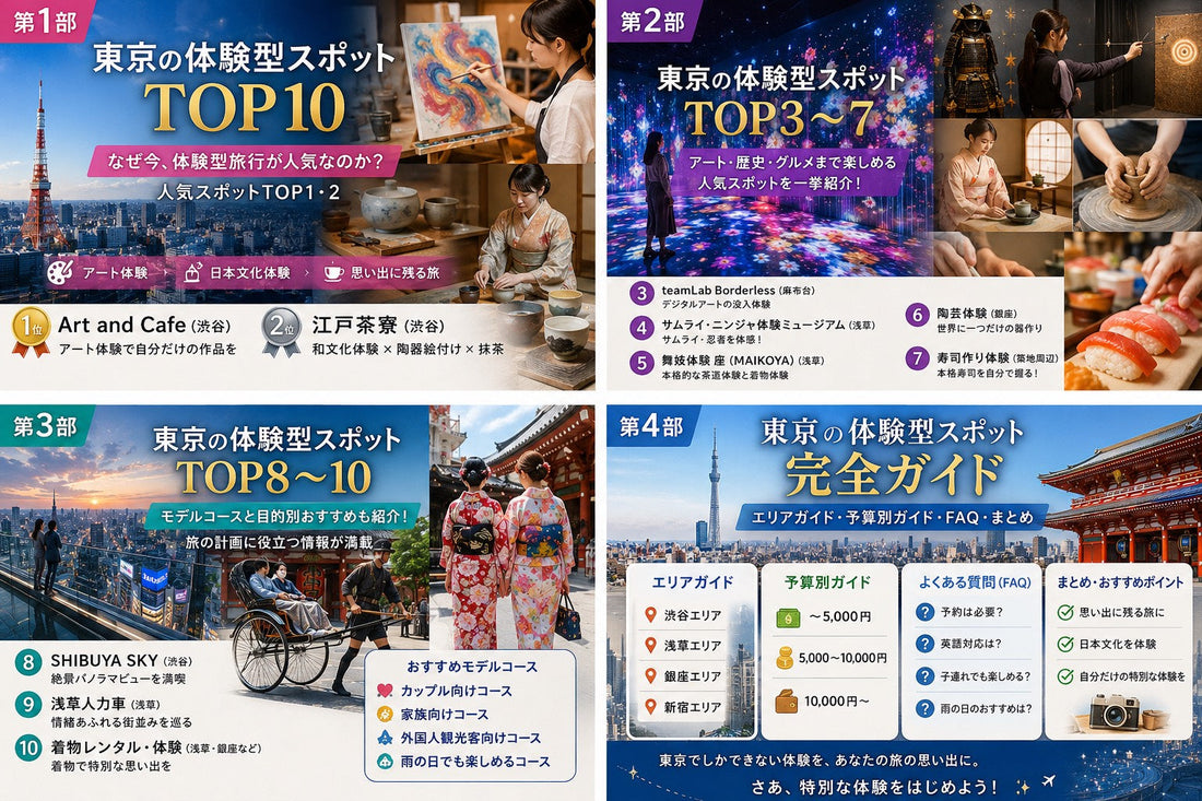 東京体験型スポットおすすめランキングTOP10【2026年最新版】第四部