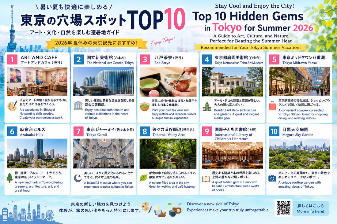 Top 10 Hidden Gems in Tokyo for Summer 2026 | Cool Places to Escape the Heat