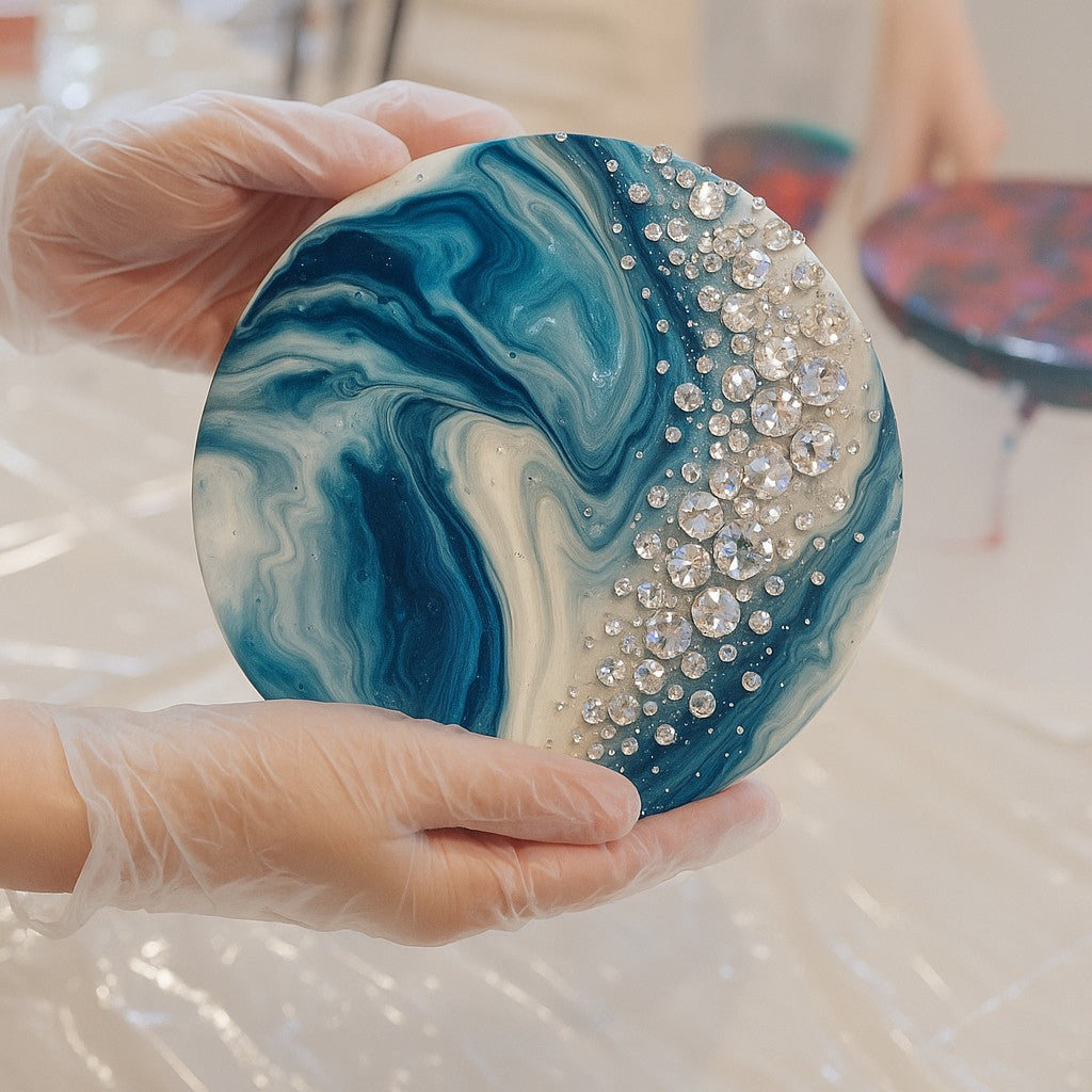 🎨【アートアンドカフェ】新しい自分に出会えるアート体験  たらし込み・フルイドアート・ポーリングアートとは？失敗しない日本一人気のワークショップ