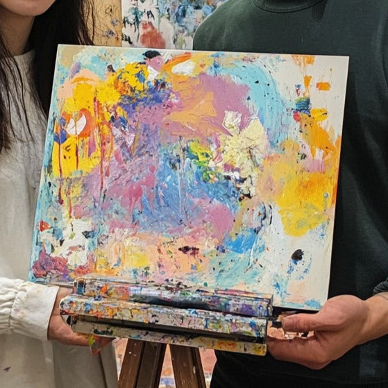 [Shimokitazawa Weekday Large Canvas] Very popular! Large canvas texture art (up to 2 people)
