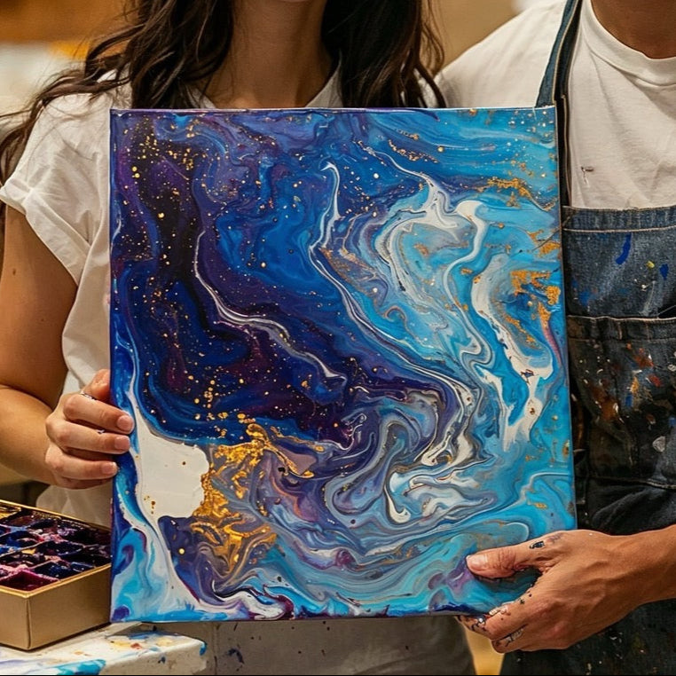 【青山平日大型画布】超人气！大型画布滴水与流体艺术（最多2人）