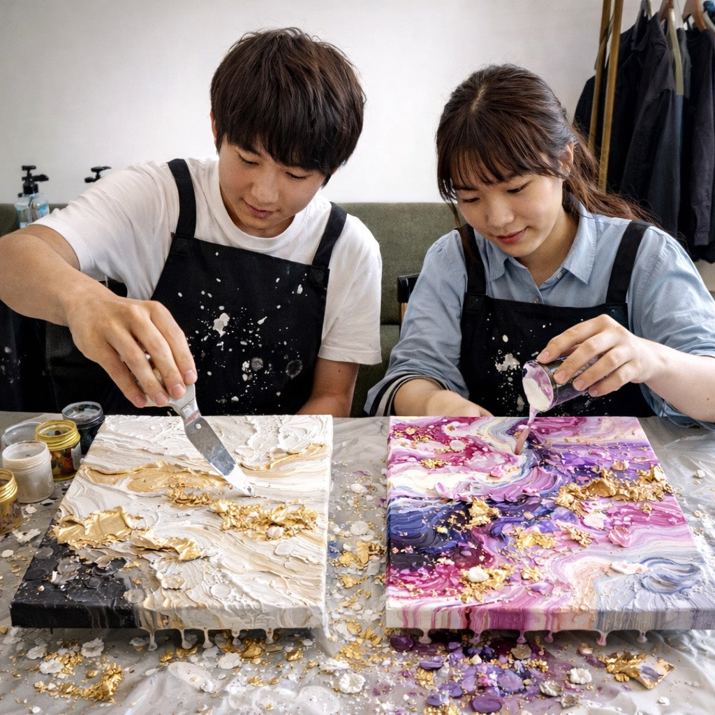 【青山周末假日活动】用画刀绘画的全新体验！纹理艺术 - 绝佳的学生计划