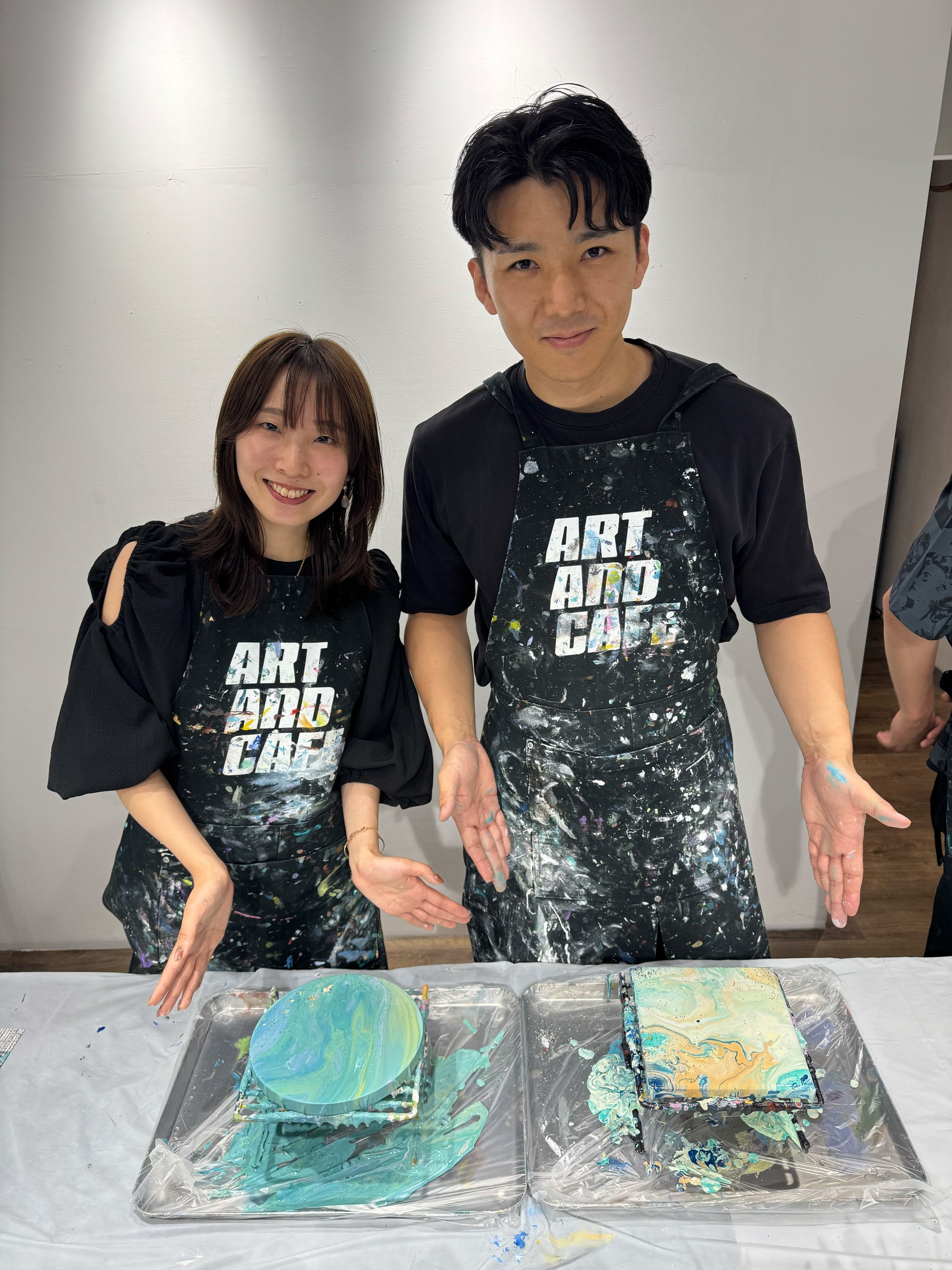 【平日】たらし込み・フルイドアート・ポーリングアート