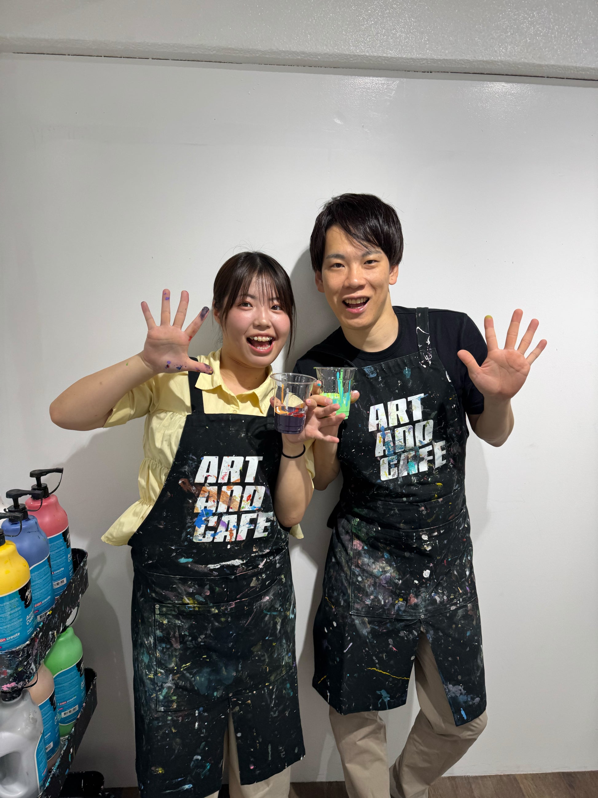 [Aoyama Weekend and Holiday Campaign] Tarashikomi, Fluid, Poring Art Great Value Couple Date Plan (for 2 people)