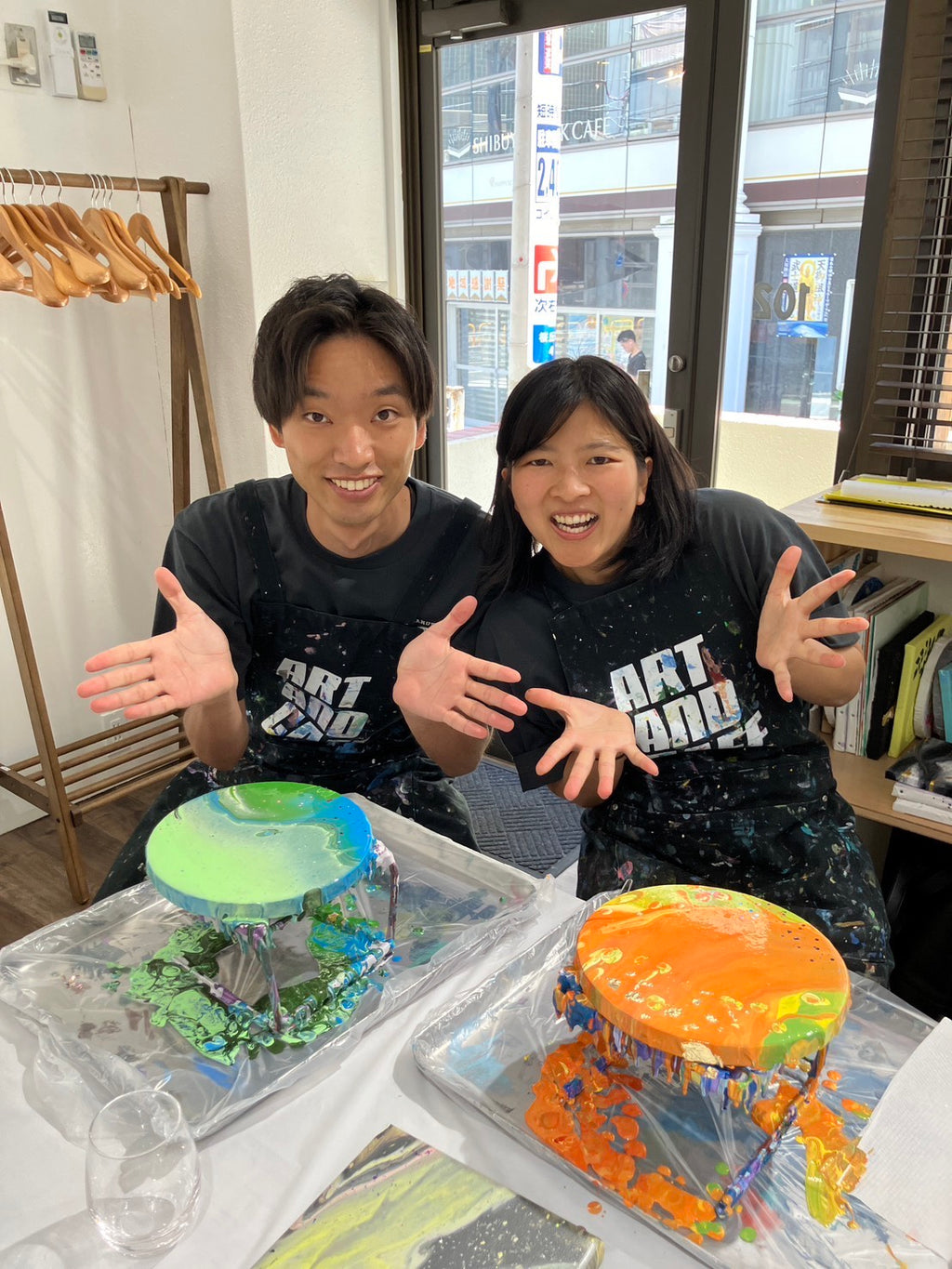【平日】たらし込み・フルイドアート・ポーリングアート