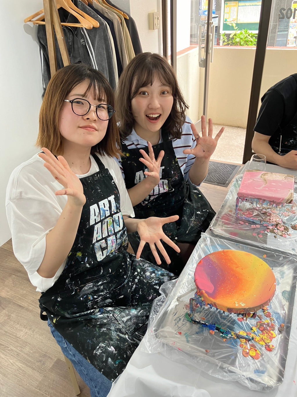 【平日】たらし込み・フルイドアート・ポーリングアート