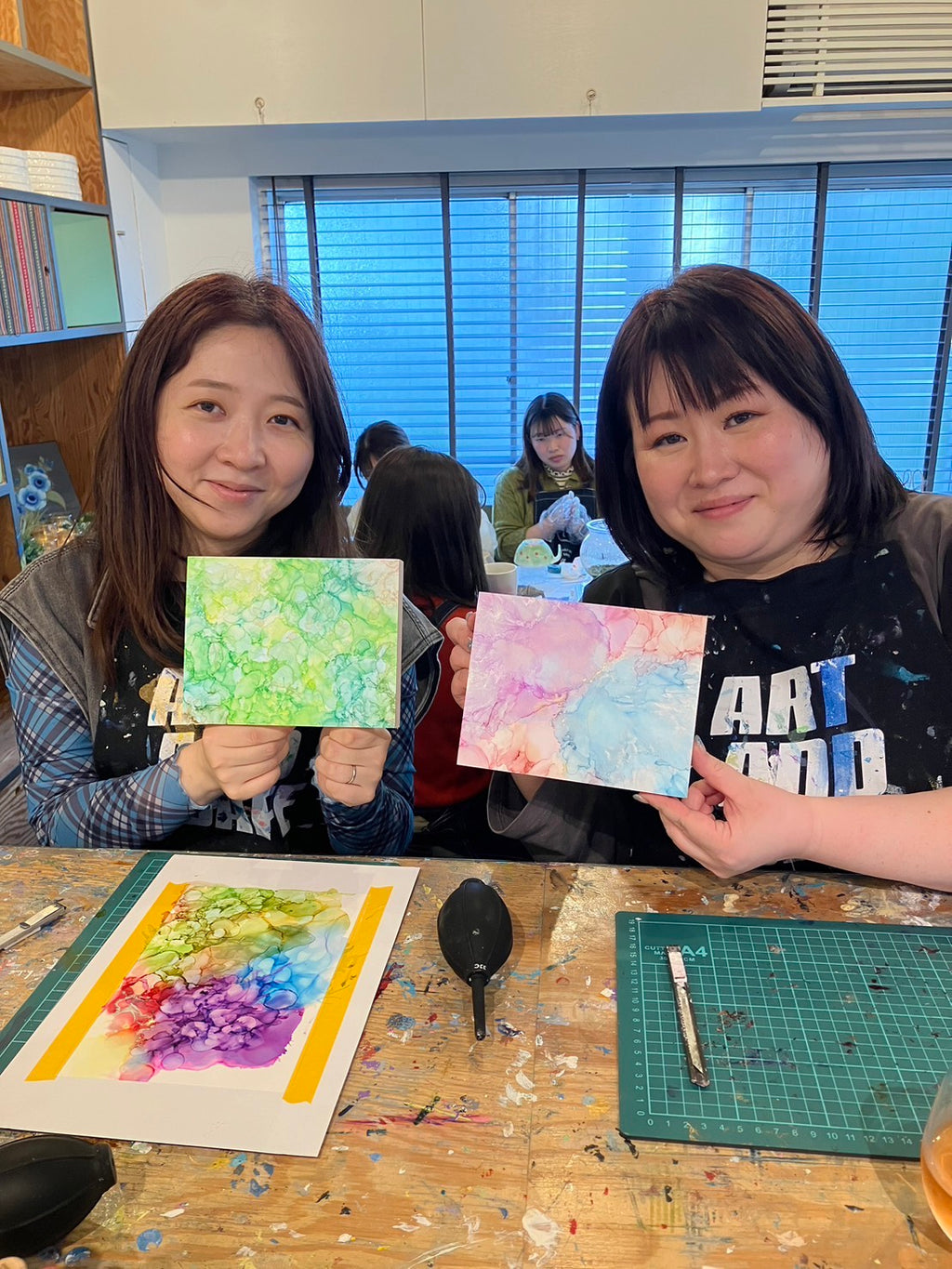 【平日】ゴールド・シルバー・アルコールインクアート