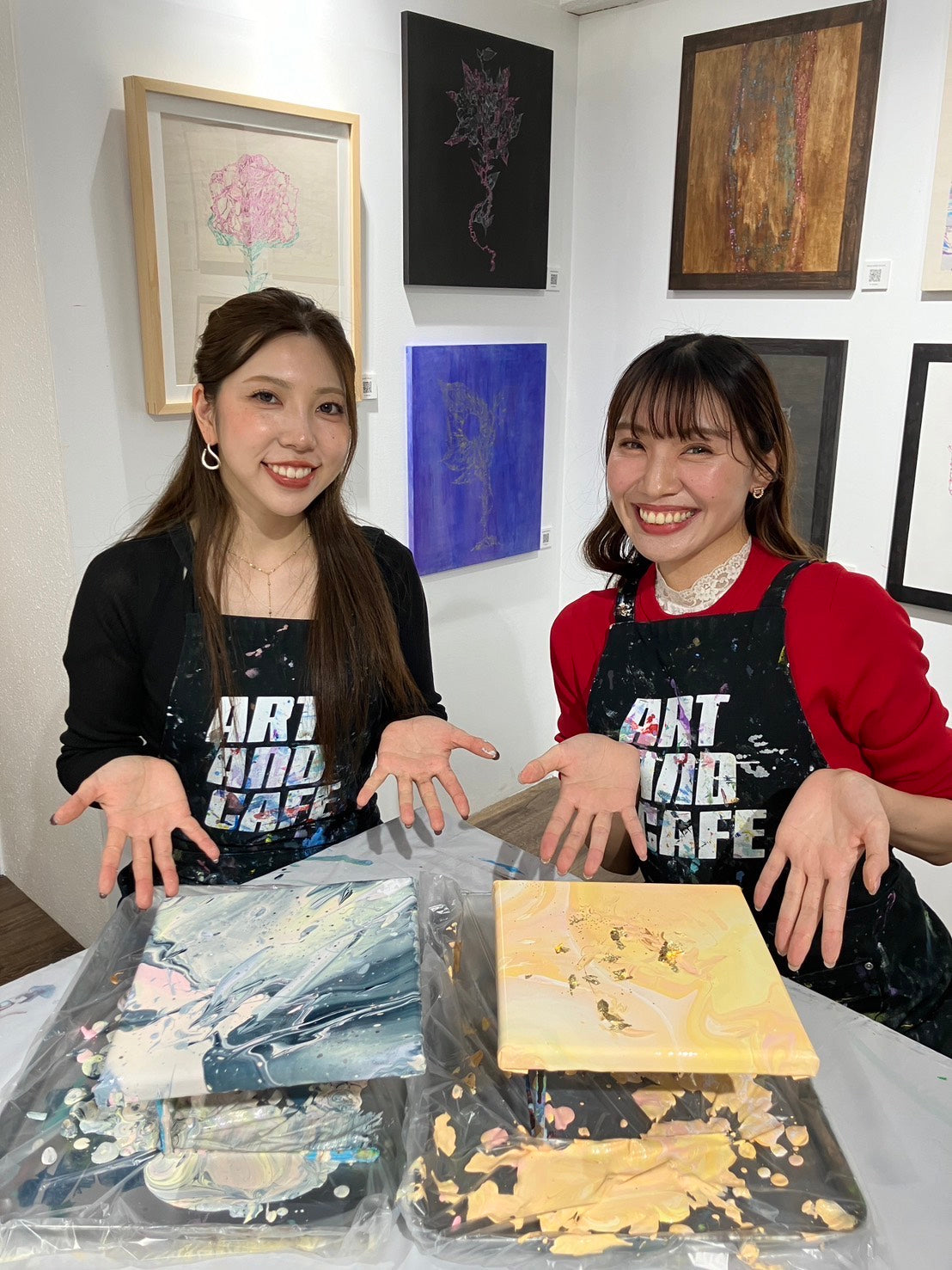【平日】たらし込み・フルイドアート・ポーリングアート