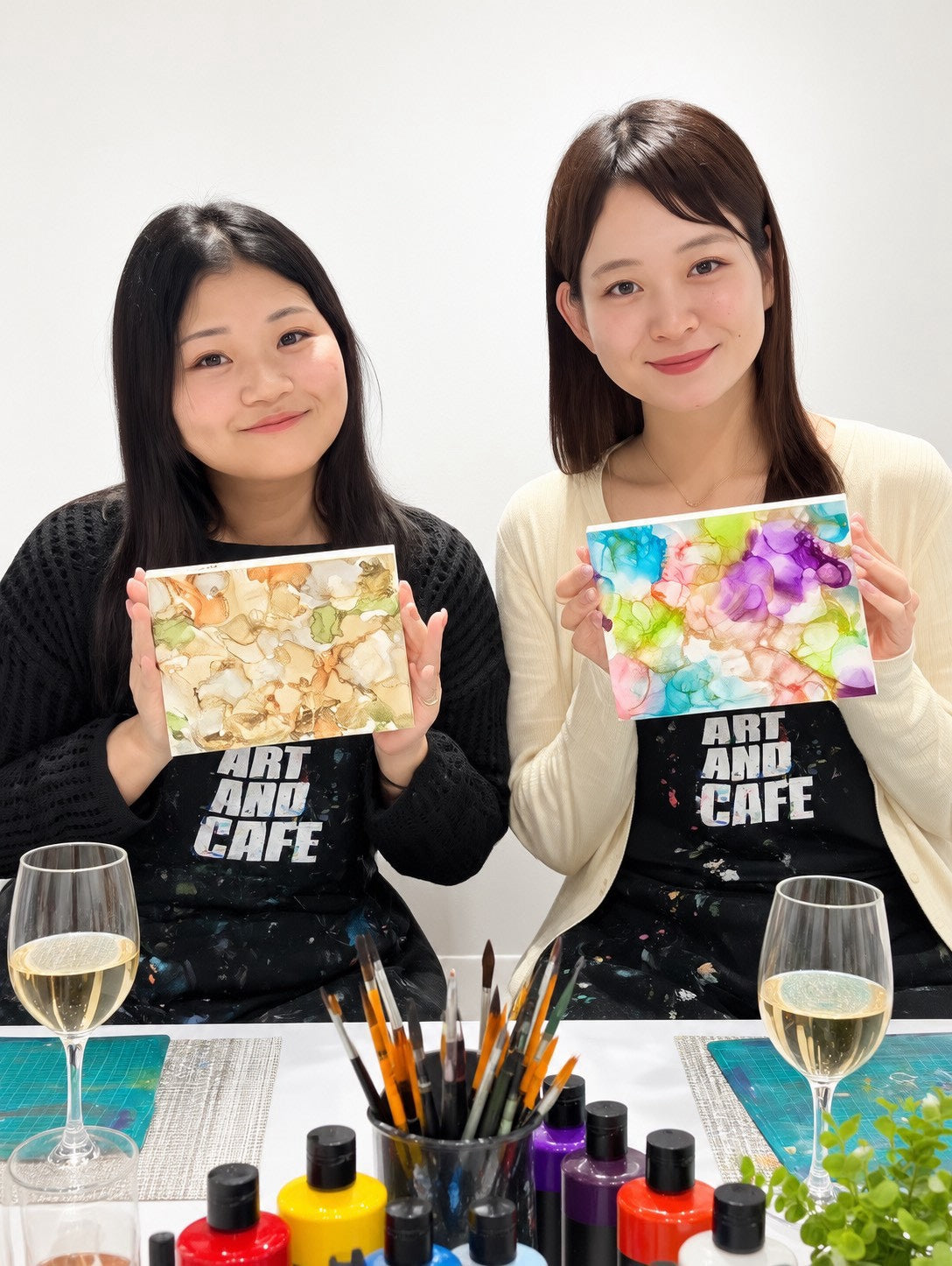 【土日祝】ゴールド・シルバー・アルコールインクアート