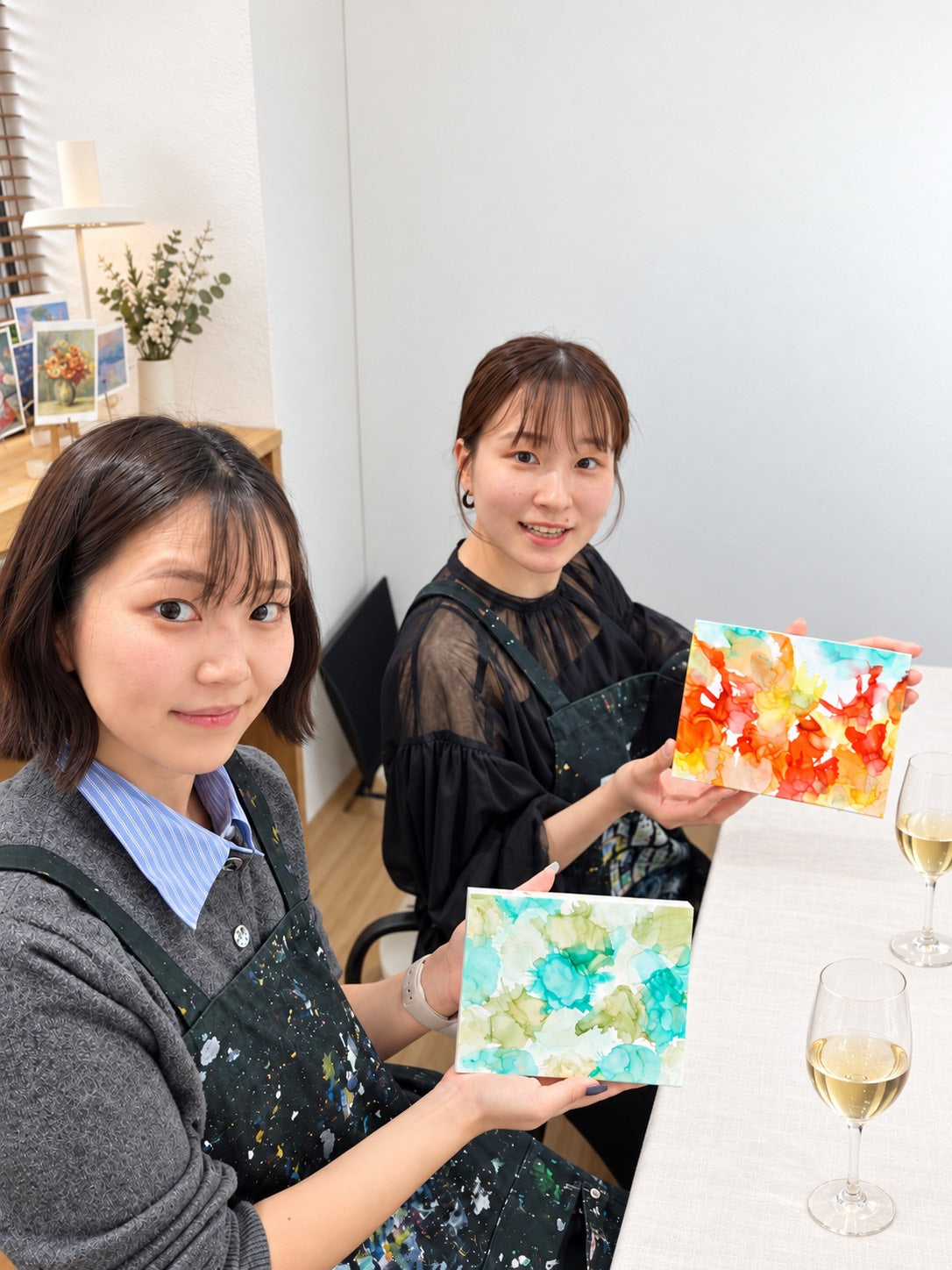 【土日祝】ゴールド・シルバー・アルコールインクアート