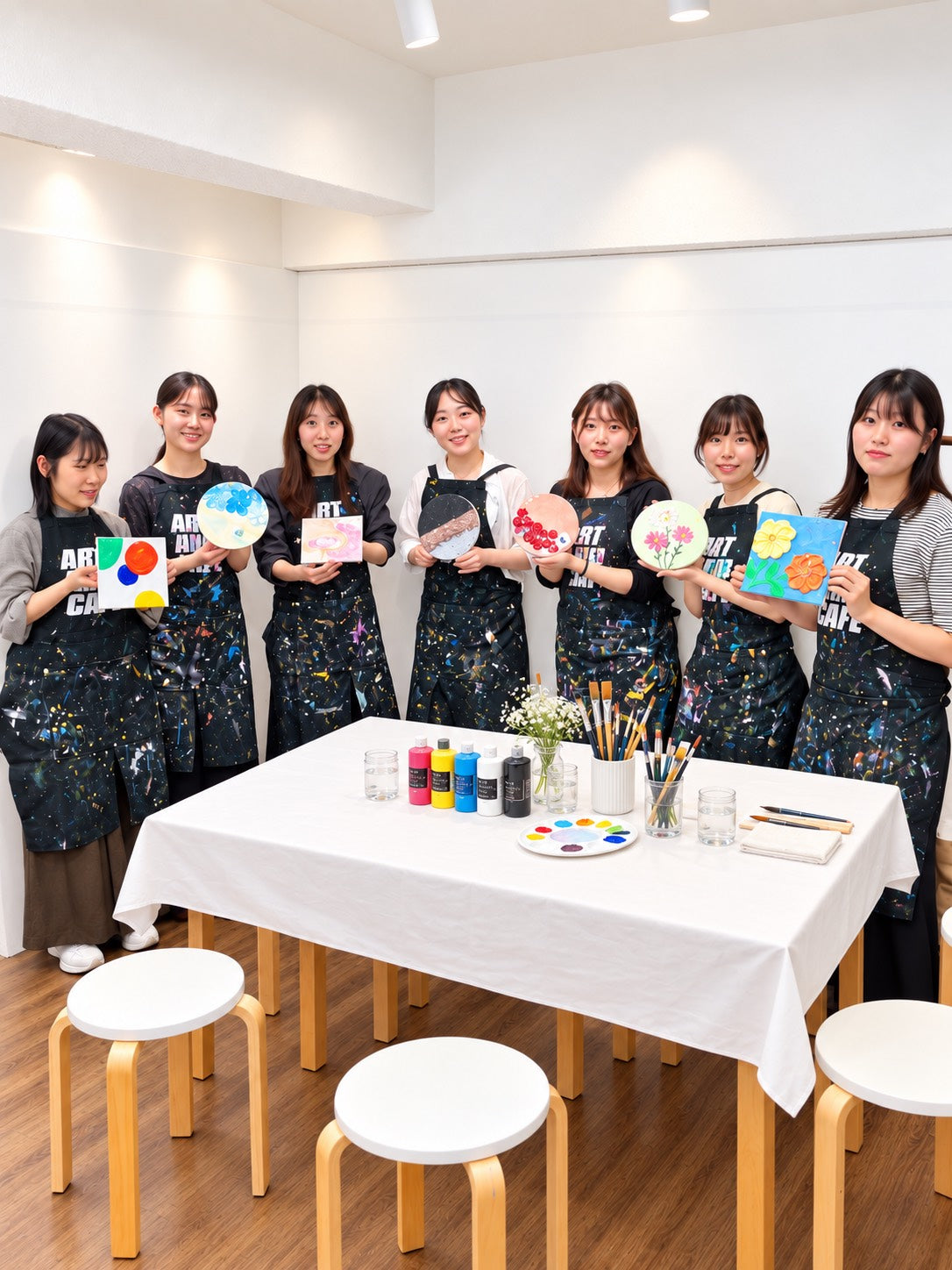 ※4名様専用【平日】4名グループアート体験 東京・渋谷｜友達・女子会・家族に｜ART AND CAFE